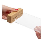 Porte-menu de table IEZZY A6 socle bois