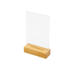 Menukaarthouder IEZZY T tafeldisplay A6 hout