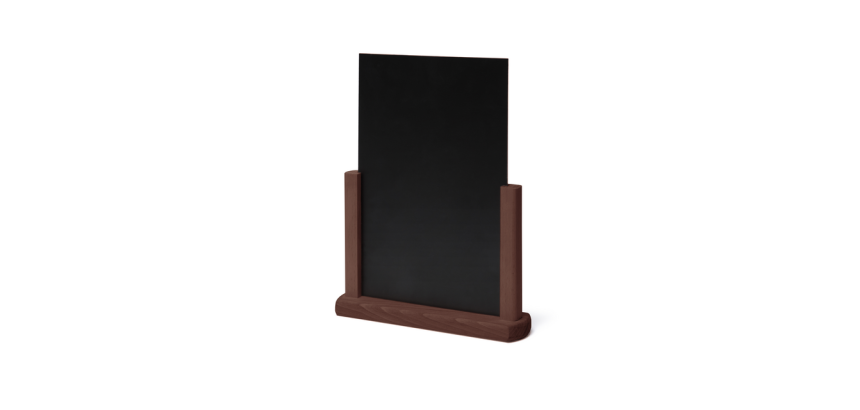 IEZZY A5 dark brown wood table slate