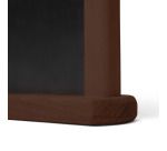 IEZZY A5 dark brown wood table slate