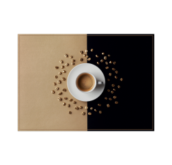 Set de table IEZZY Tasse de café brun 6 pièces