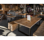 Menukaarthouder IEZZY T tafeldisplay A5 hout