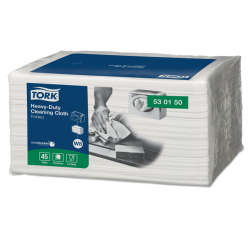 Reinigingsdoek Tork W8 Premium Heavy-Duty 1-laags 45 vel wit 530150