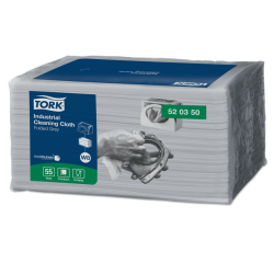 Chiffon de nettoyage Tork Premium Industrial W8 520350 1 épaisseur 55 feuilles gris