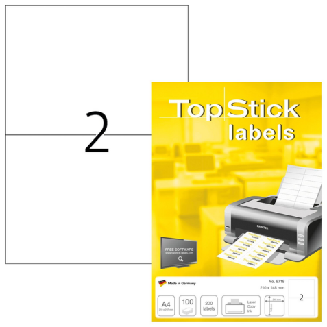 Etiket Office 210x148mm 200 stuks
