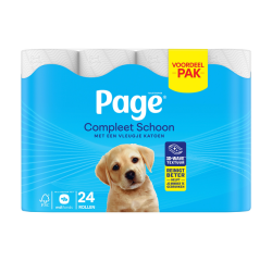 Papier toilette Page Compleet Schoon 2 épaisseurs 140 feuilles blanc 24 rouleaux