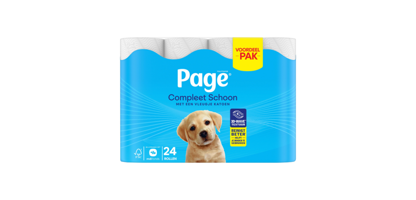 Page Complete Clean toilet paper 2-ply 140 sheets white 24 rolls