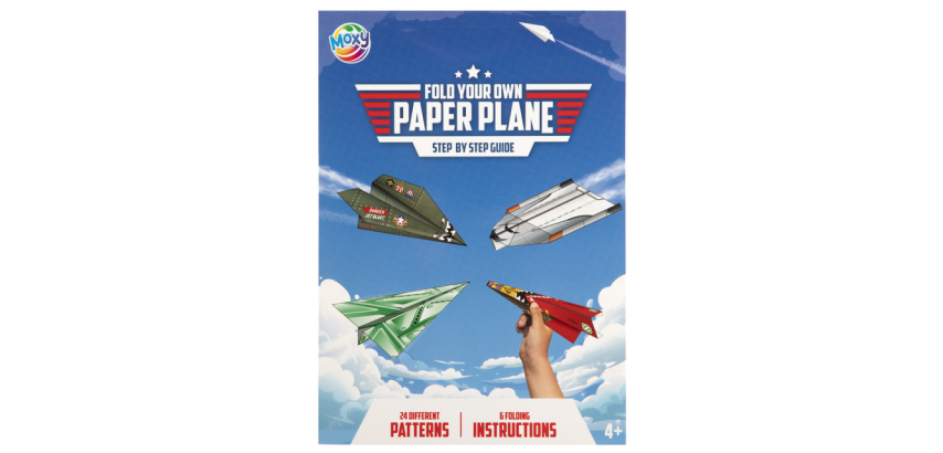 Block Falten Sie Ihre eigenen Papierflugzeuge 24 Blätter 25x18cm