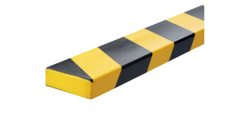 Beschermingsprofiel Durable S20 recht 1m geel zwart