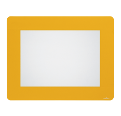 Vloersticker Durable kader voor A4 documenten verwijderbaar geel 10 stuks