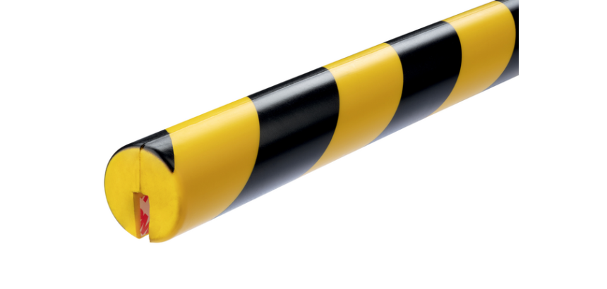 Beschermingsprofiel Durable E8R hoek 1m geel zwart