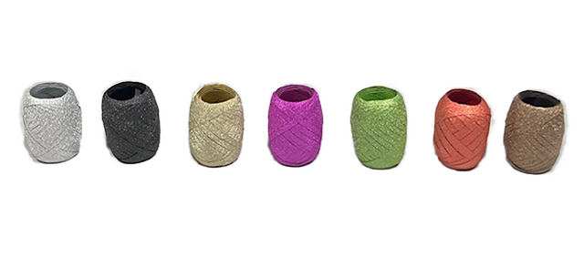 Ruban cadeau Haza pailleté set 8 couleurs