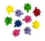 Rosette Haza Ø50mm matt sortiert