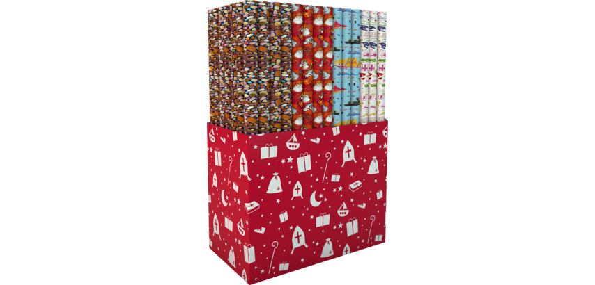 <em>Geschenkpapier Sint 250x46,5cm sortiert</em>