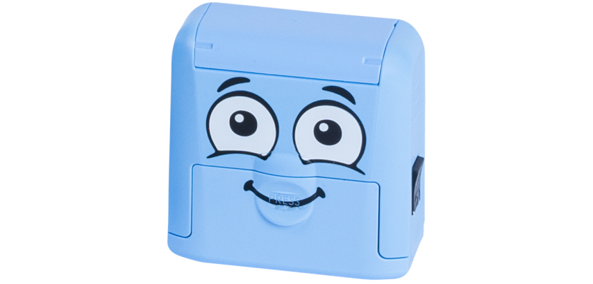 Tampon textile Colop Marky personnalisable bleu
