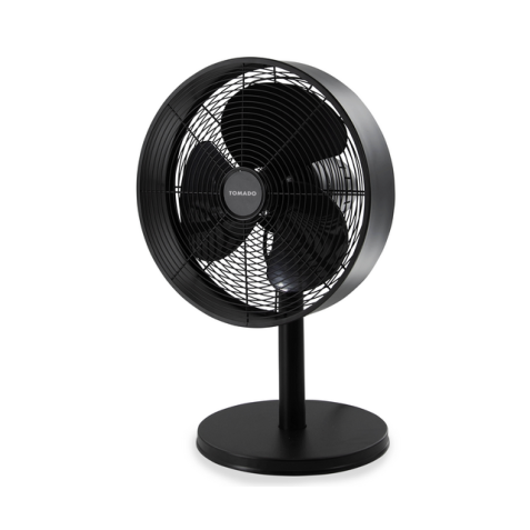 Ventilateur de table Tomado  Ø 35cm rétro noir