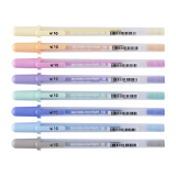 Stylo gel Sakura Gelly Roll Moonlight 10 Pastel set 8 couleurs