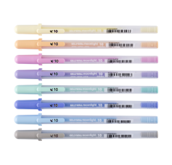 Stylo gel Sakura Gelly Roll Moonlight 10 Pastel set 8 couleurs