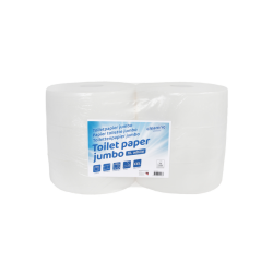 Toiletpapier Cleaninq jumbo groot 2-laags 350m wit