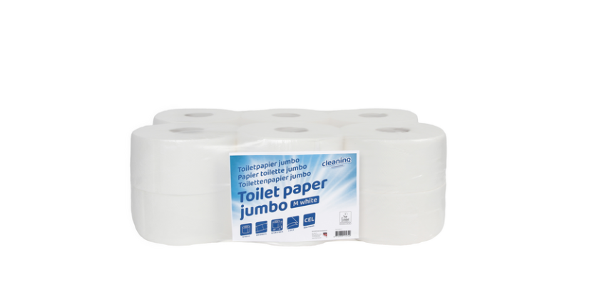 Toilettenpapier Cleaninq Mini Jumbo 2-lagig 150m weiß