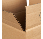 Tube d'expédition carré IEZZY 430x120x120mm marron