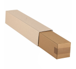 Vierkante koker IEZZY 750x120x120mm bruin bodem