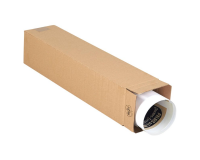 Tube d'expédition carré IEZZY 610x120x120mm marron