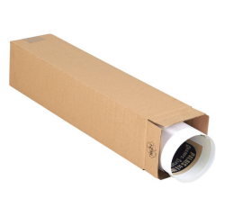 Tube d'expédition carré IEZZY 610x120x120mm marron