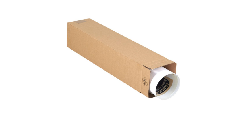 Quadratisches Versandrohr IEZZY 610x120x120mm braun