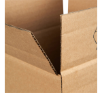 Tube d'expédition carré IEZZY 610x120x120mm marron