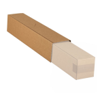 Square shipping tube lid IEZZY 750x126x126mm brown