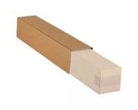 Couvercle tube d'expédition carré IEZZY 750x126x126mm marron