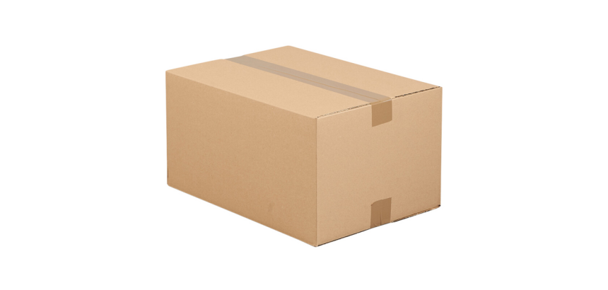 Boîte d'expédition pliable IEZZY 150x150x150mm cannelure-B brun