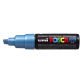 Verfstift Posca PC8K breed schuin metallic blauw