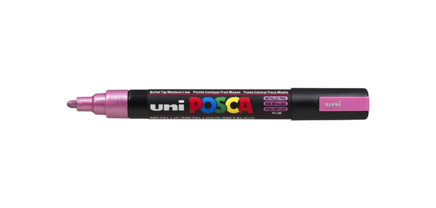 Paintmarker Uni POSCA PC5M medium metallic roze