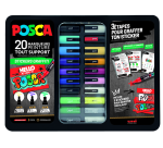 Marqueur peinture Posca Sticker Graffiti assorti coffret métal 20 pièces