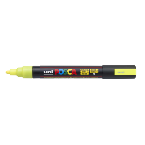 Marqueur peinture Posca PC5M Medium jaune fluo