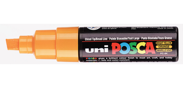 Marqueur peinture Posca PC8K Large biseau orange