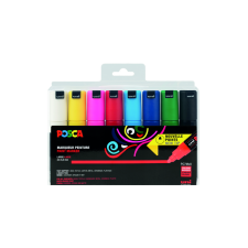 Marqueur peinture Posca PC7M Large assorti set 8 pièces