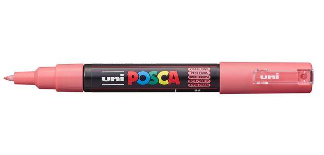 Posca PC1MC Extra Fine Coral Paint Marker