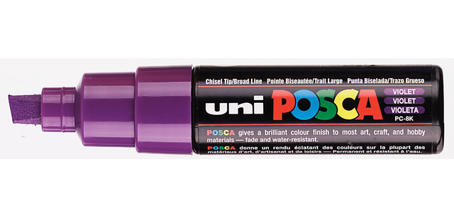 Posca Malstift PC8K Violett breite Keilspitze