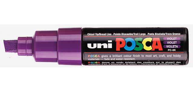 Marqueur peinture Posca PC8K Large biseau violet