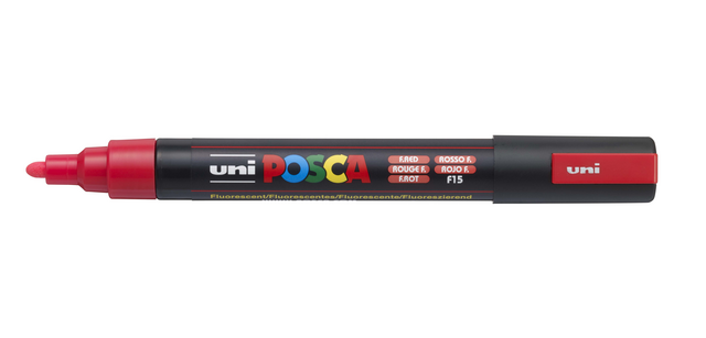 Marqueur peinture Posca PC5M Medium rouge fluo