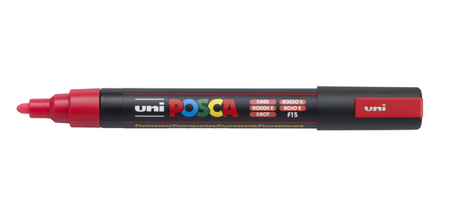 Marqueur peinture Posca PC5M Medium rouge fluo