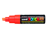 Paintmarker Uni POSCA PC8K breed schuin fluor oranje