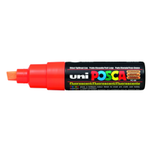 Marqueur peinture Posca PC8K Large biseau orange fluo