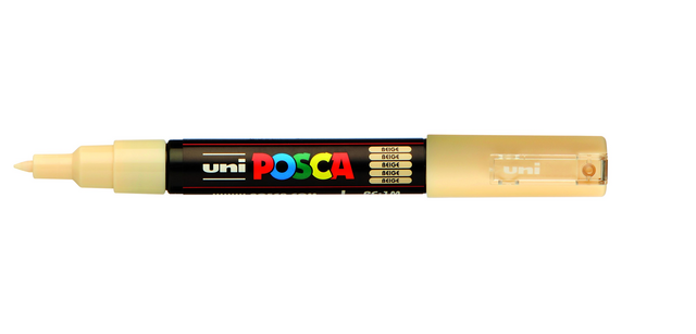 Paintmarker Uni POSCA PC1MC extra fijn beige