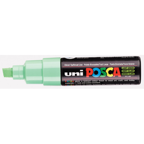 Verfstift Posca PC8K breed schuin lichtgroen