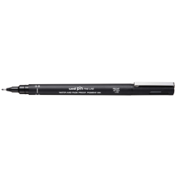 En_fineliner uni-ball pin 0,9mm noir