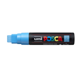 Verfstift Posca PC17K extra breed rechthoek lichtblauw